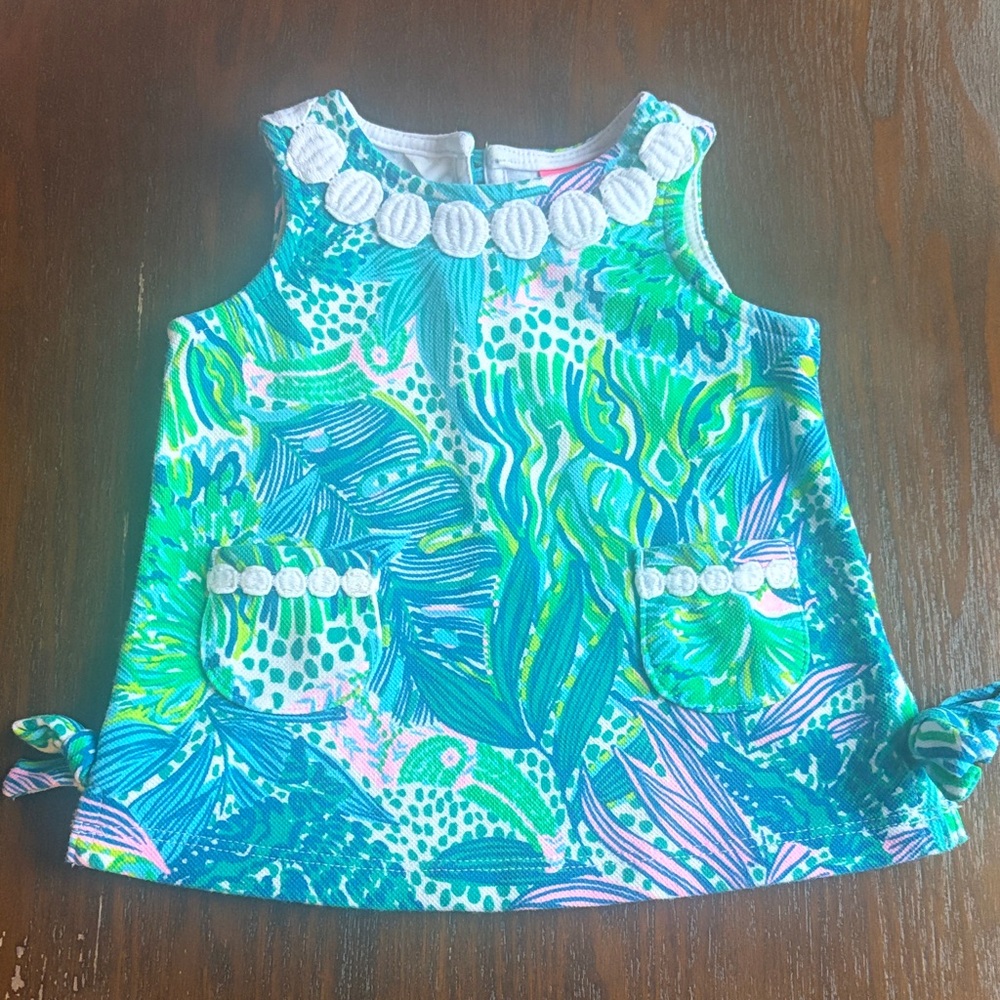 Lilly Pulitzer Baby Lilly Knit Shift Dress Holiday in the Sun 3-6 months